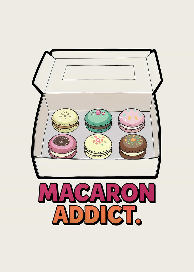 Life's Better with Macarons – Sweet Treats Tee Anime Style