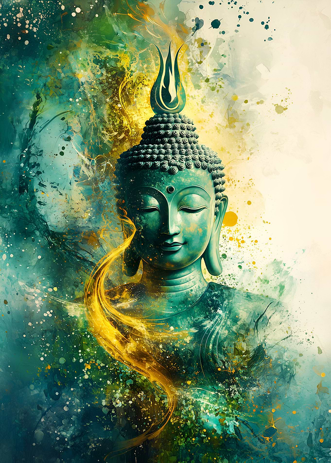 Buddha Watercolor Art