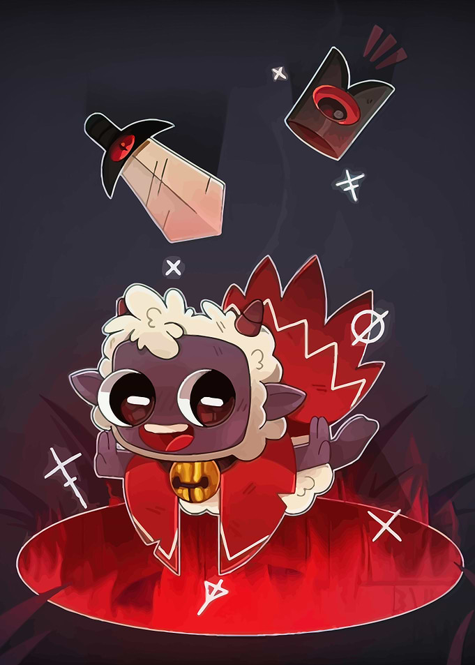 Cute Demon Sheep