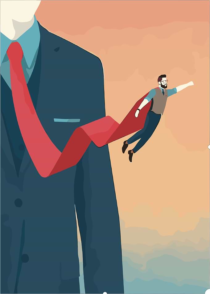 Businessman Superhero