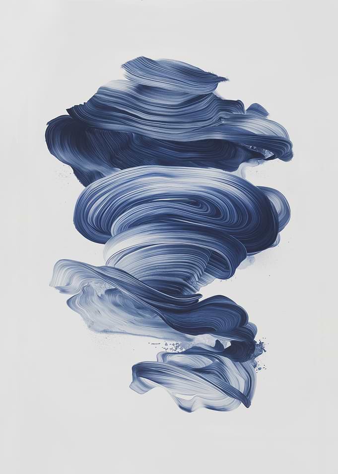 Abstract Blue Swirls