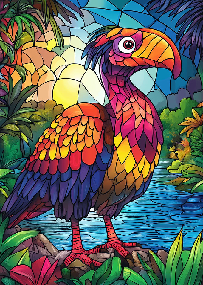 Stained Glass Bird