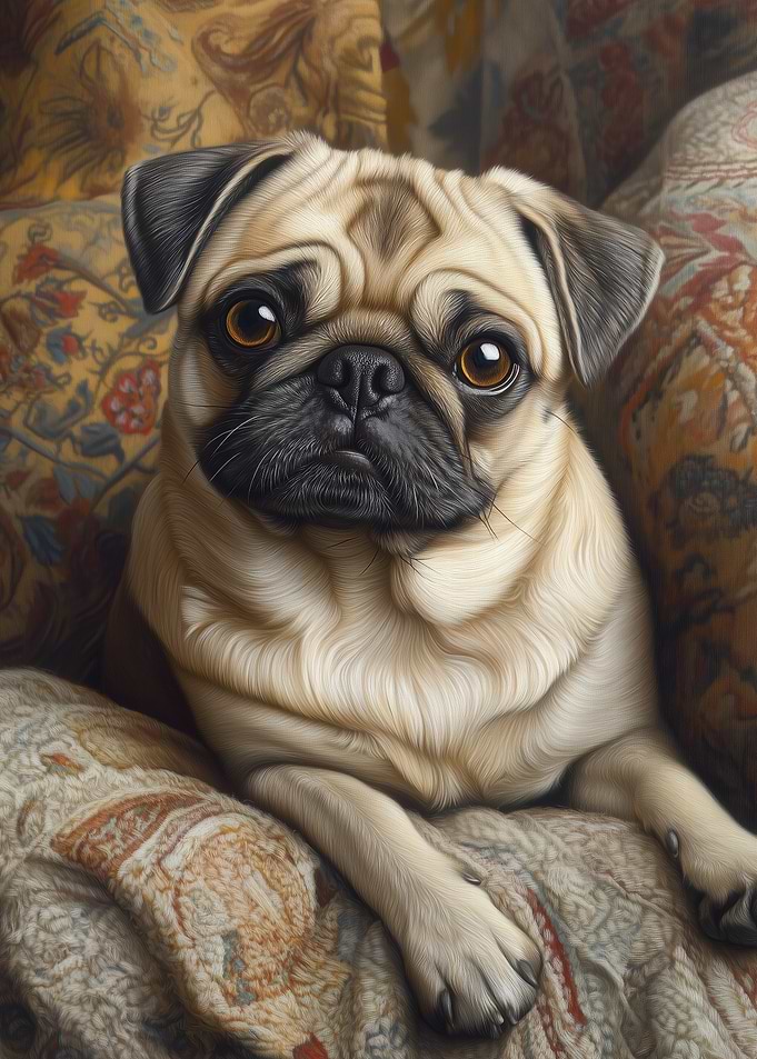 Pug Portrait