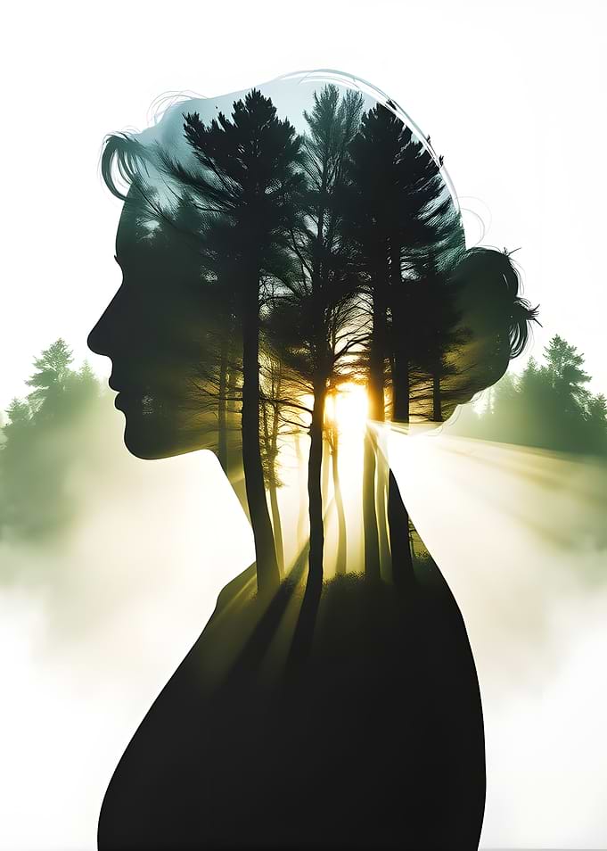Woman and Forest