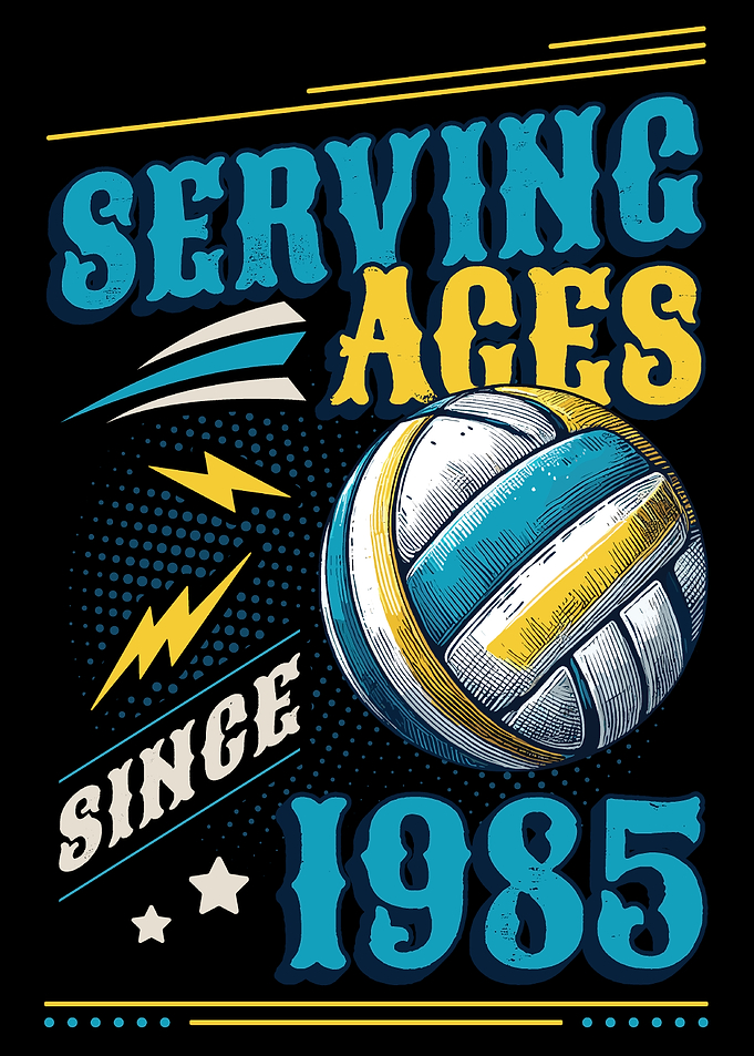 Volleyball Aces Since 1985 Birthday 1985