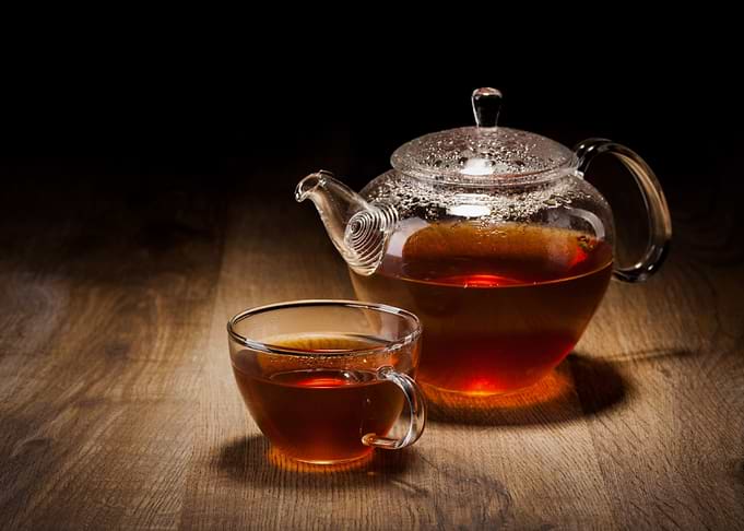 Glass Teapot and Cup