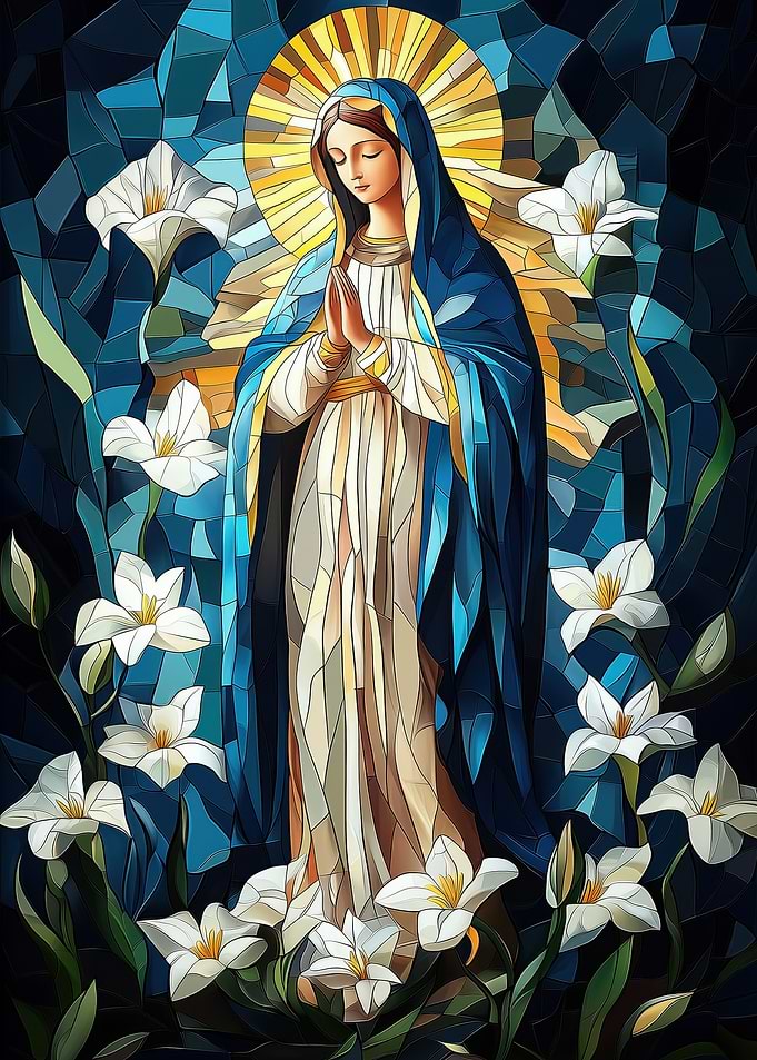 Virgin Mary Stained Glass