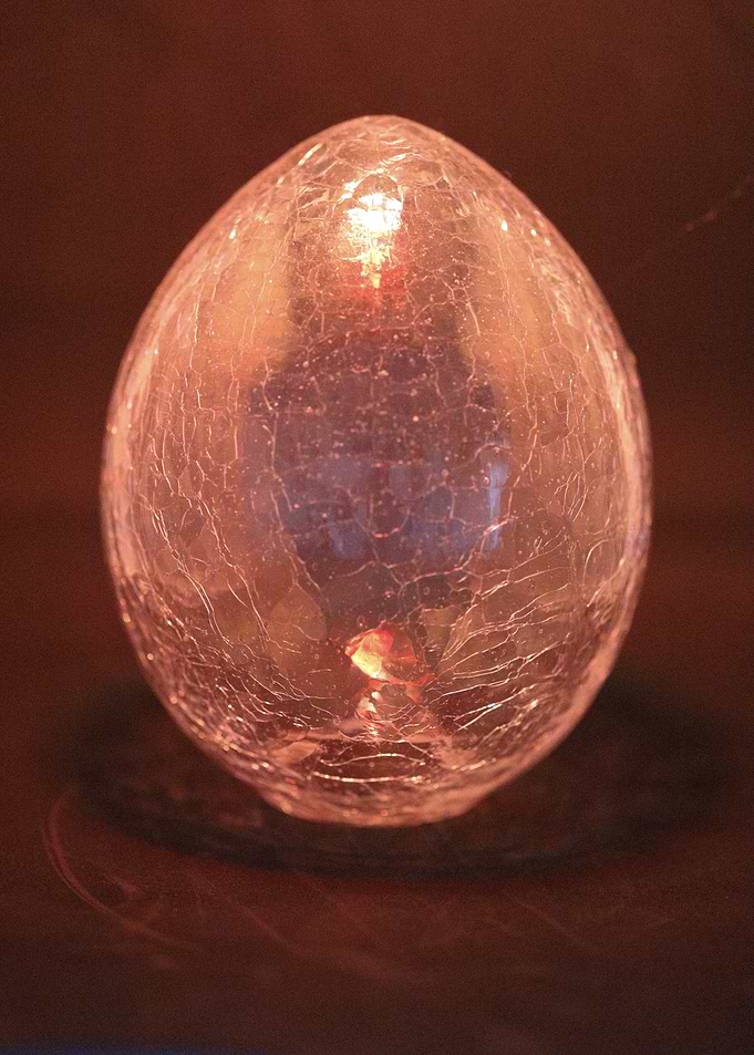 Crackled Glass Egg
