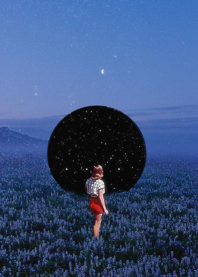 Woman Facing the Cosmos