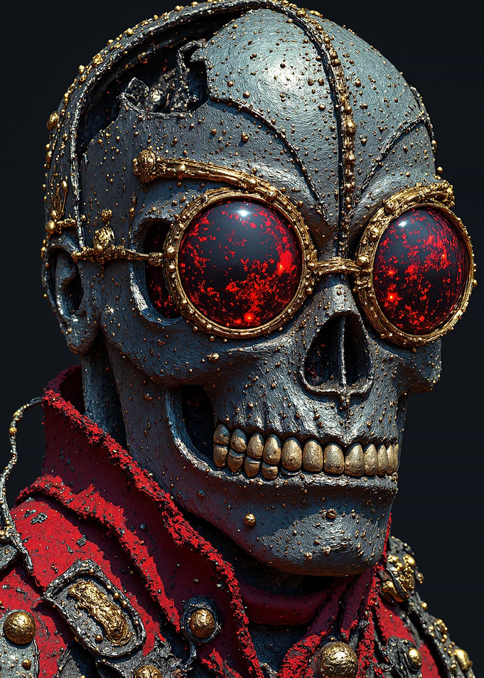 Steampunk Skull with Goggles