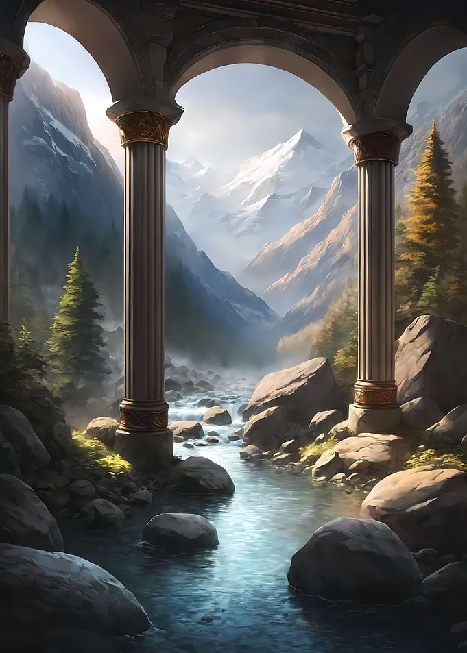 Mountain River View