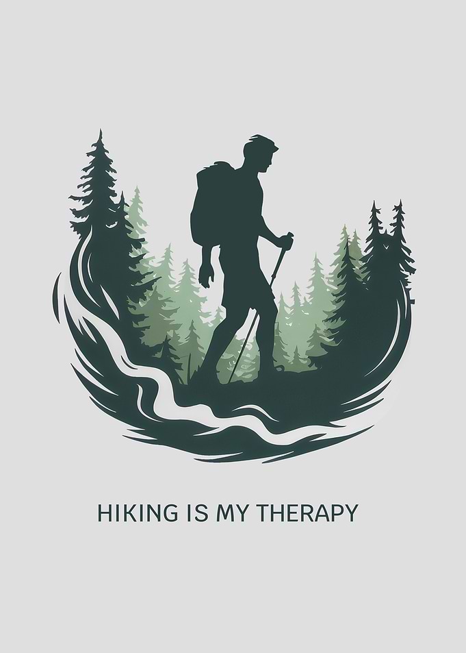 Hiking is My Therapy – Outdoor Adventure Forest