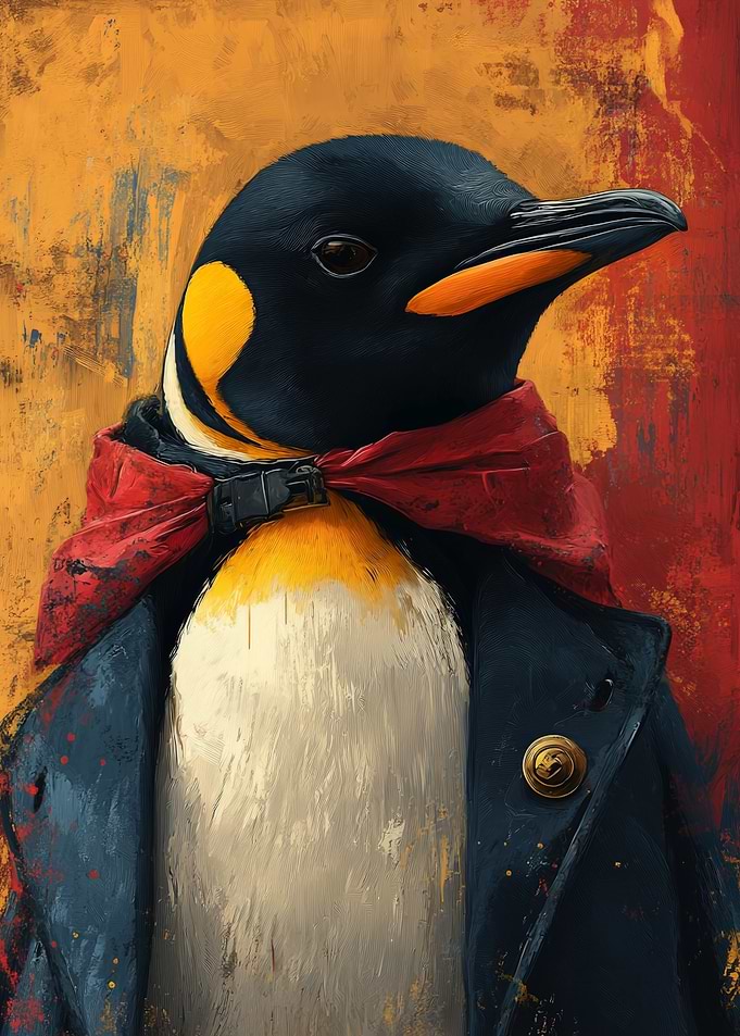Cool Penguin Portrait