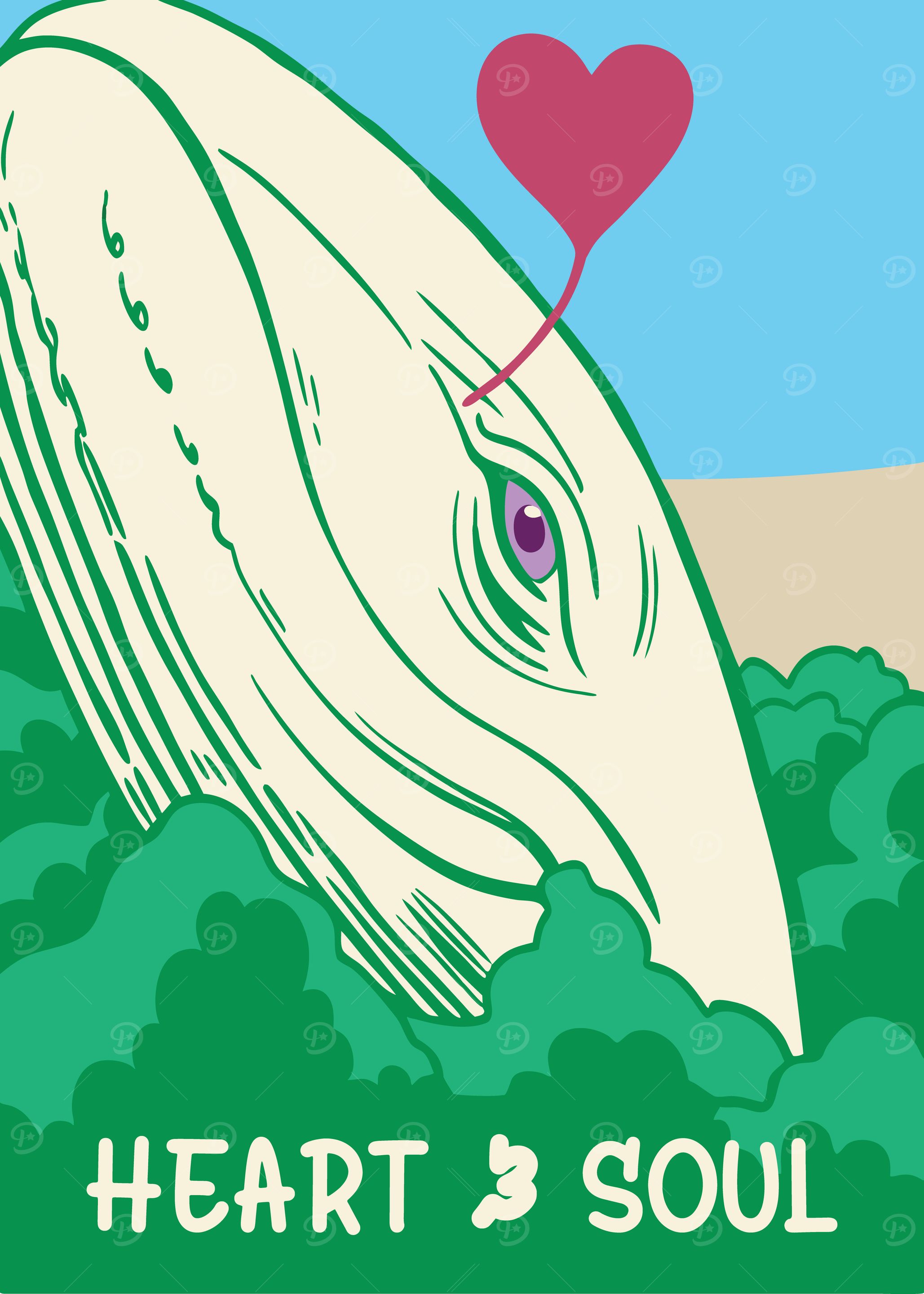 Whale with Heart