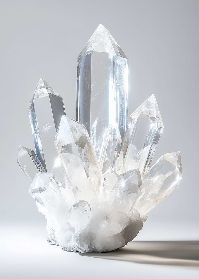 Clear Quartz Crystal Cluster