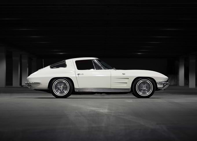 Classic White Corvette