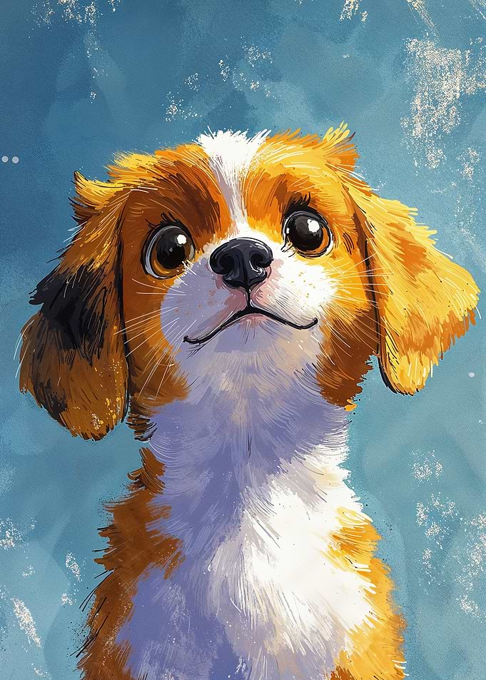Cute Puppy Portrait