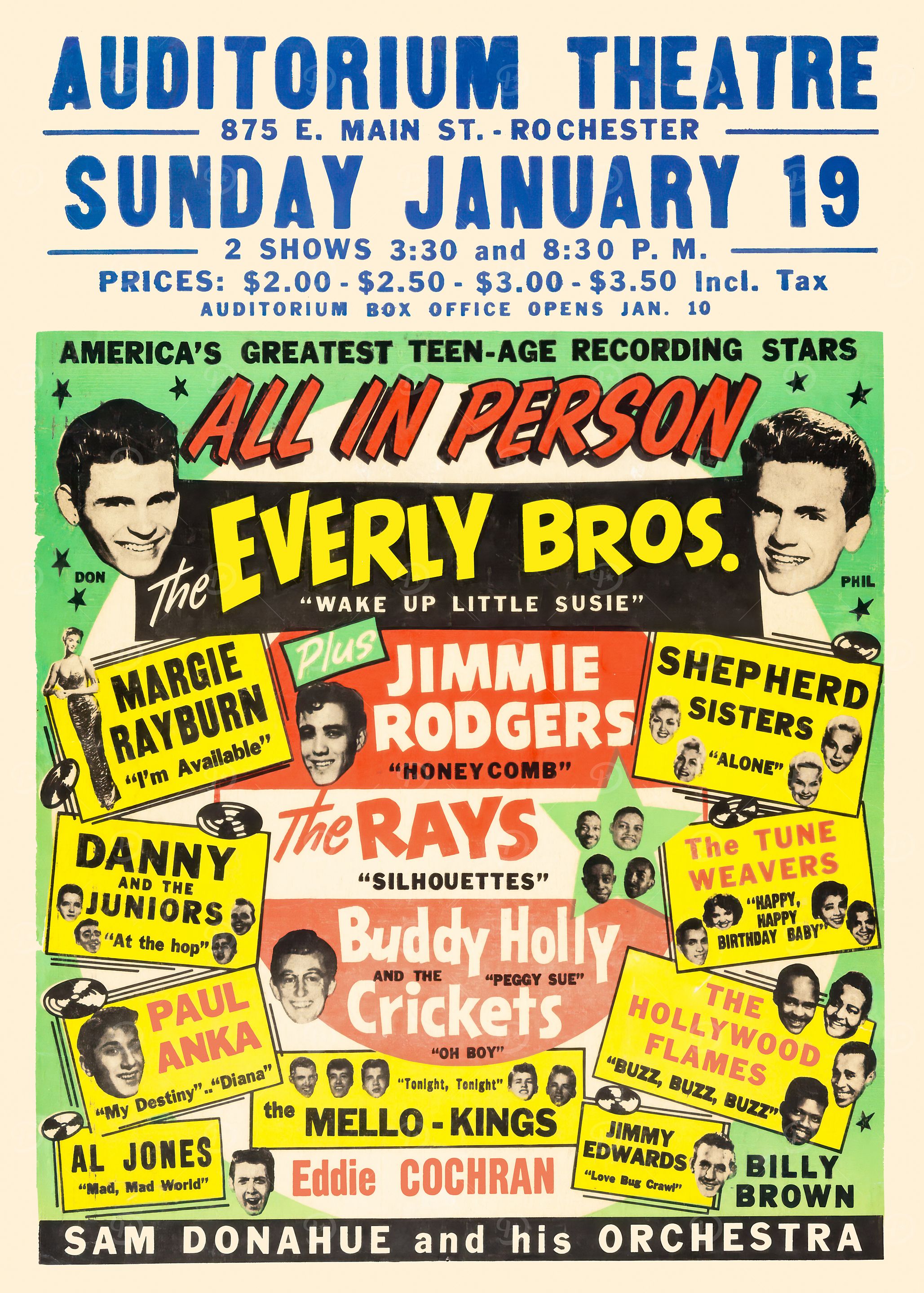 1950s Rock & Roll Concert Poster