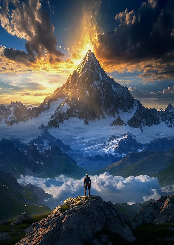 Epic Mountaintop Sunrise