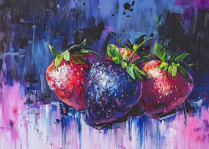 Bold Berries - Purple and Red Strawberries