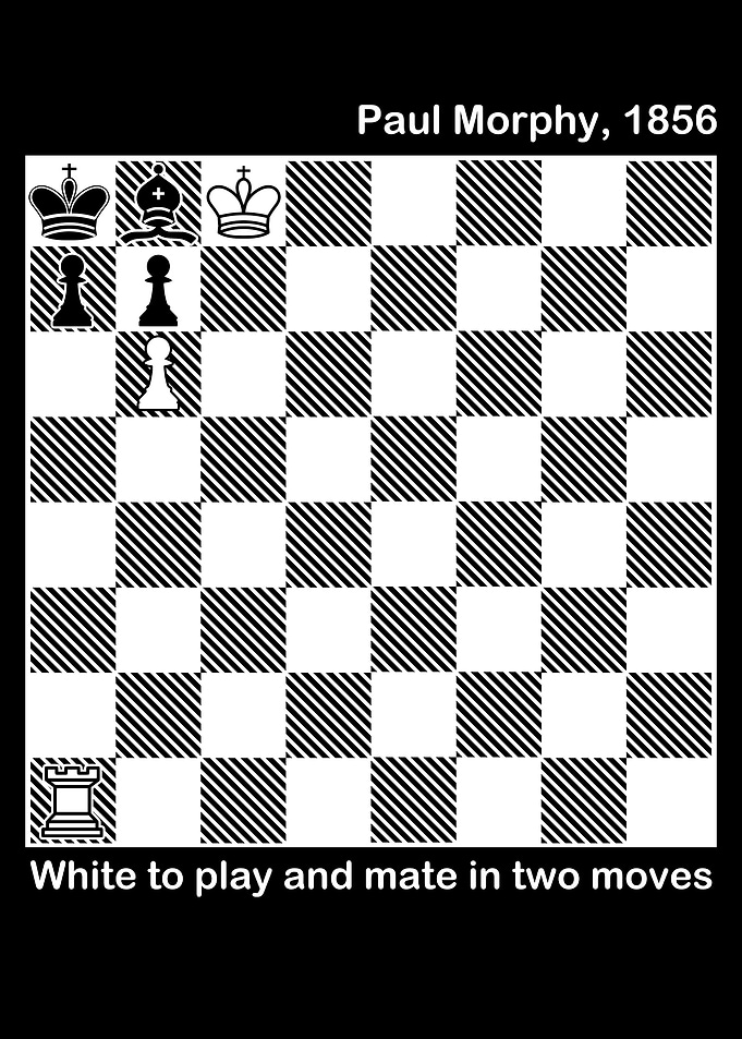 Chess Puzzle: Paul Morphy, 1856