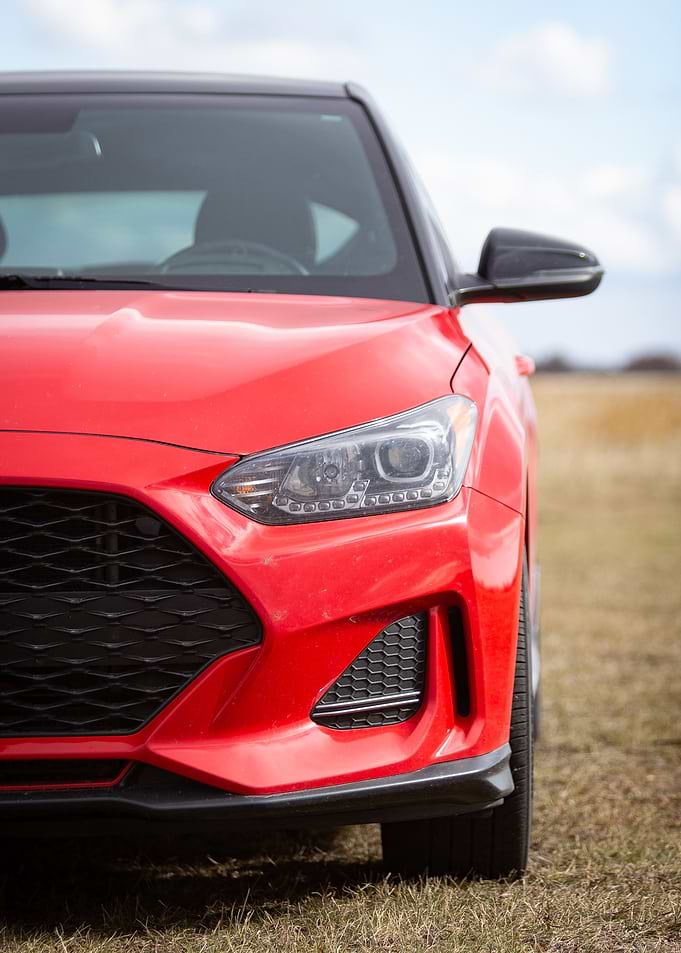 Red Hyundai Veloster