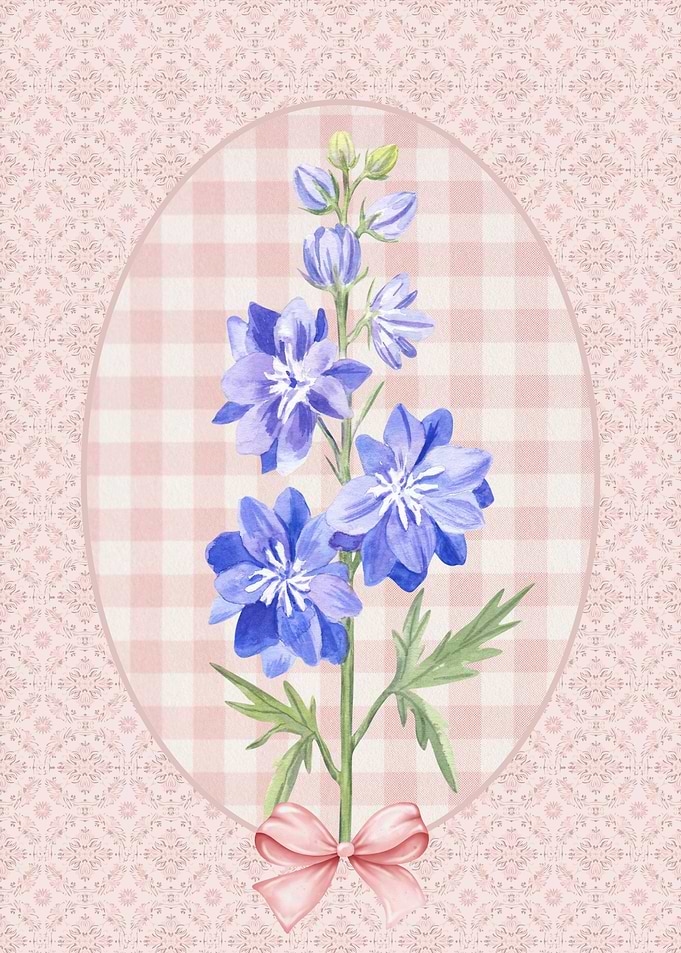 July Birth Flower Larkspur