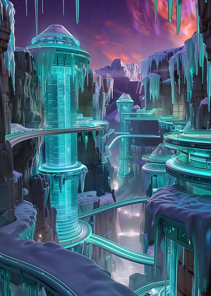 Futuristic Ice City