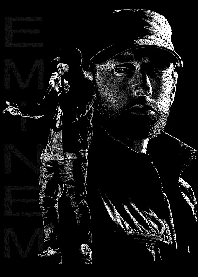 Eminem Scribble Art