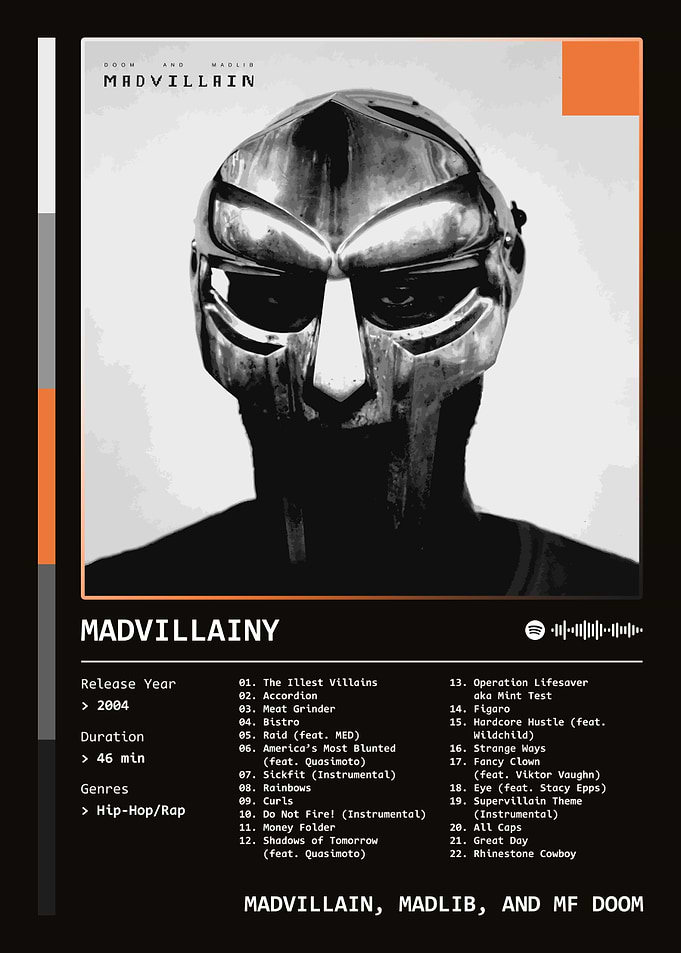 Madvillainy (2004) Album by Madvillain, Madlib, and MF DOOM