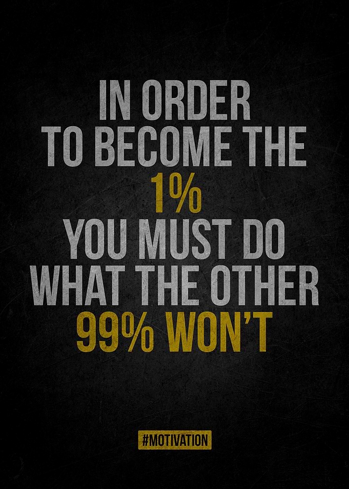 1% Motivation Quote