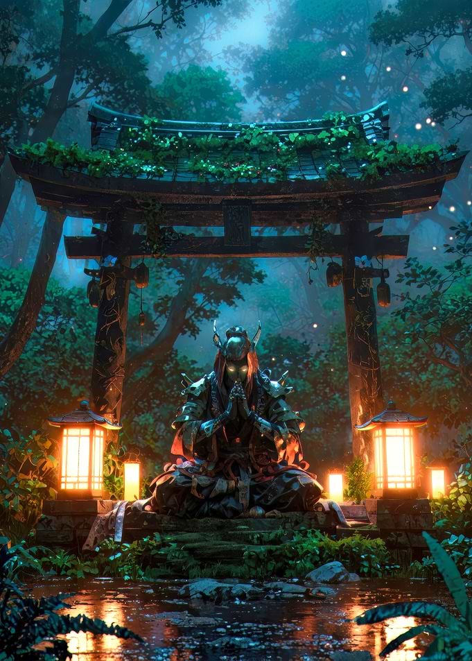 Praying Samurai