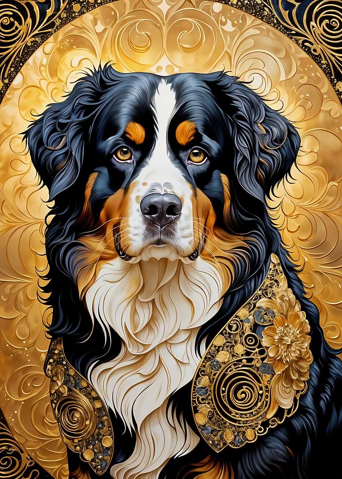 Golden Bernese Mountain Dog