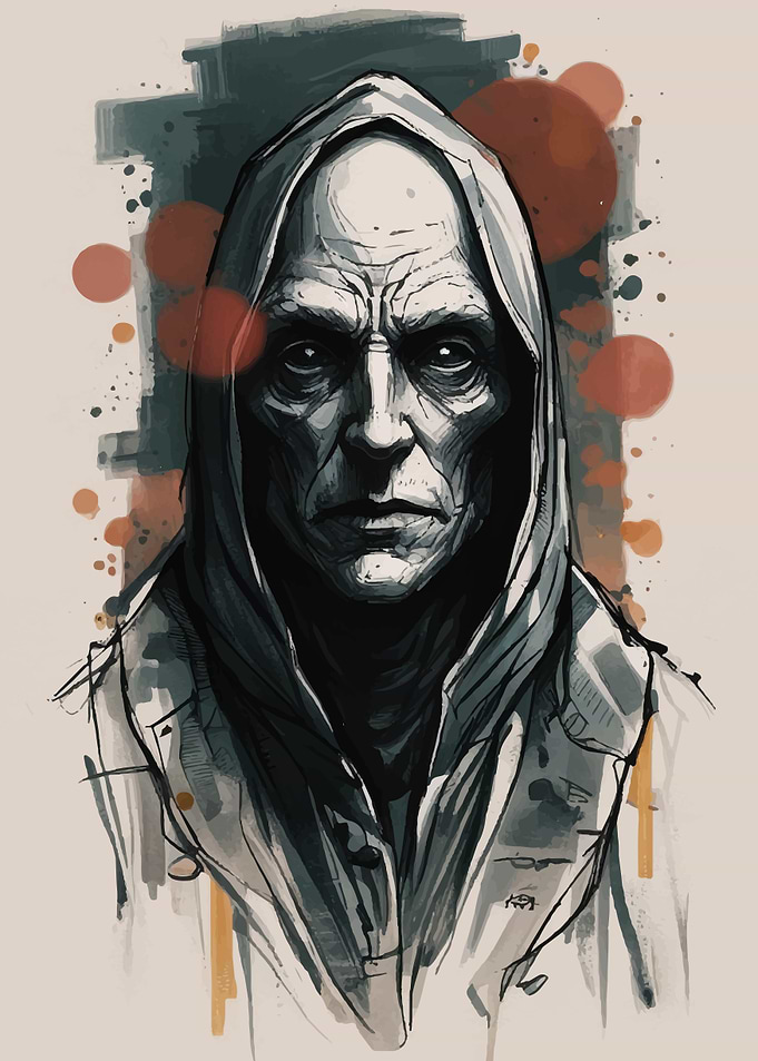 Hooded Figure Portrait