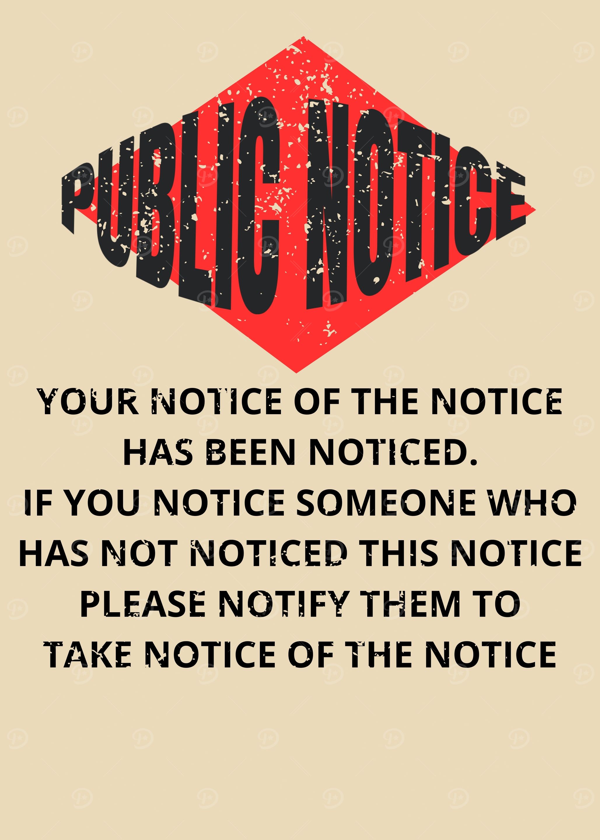 Public Notice - Funny Notice