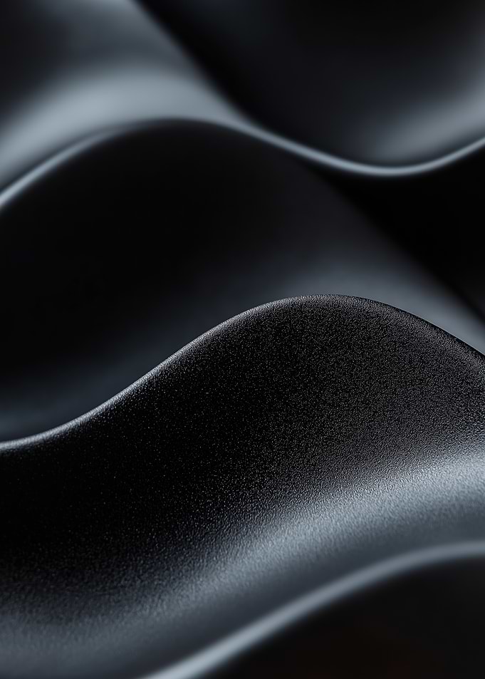 Abstract Black Rubber Waves