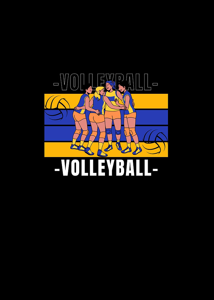 Volleyball Team Graphic