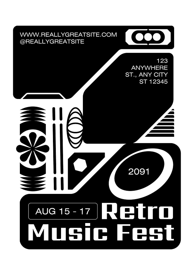 Retro Music Fest Poster