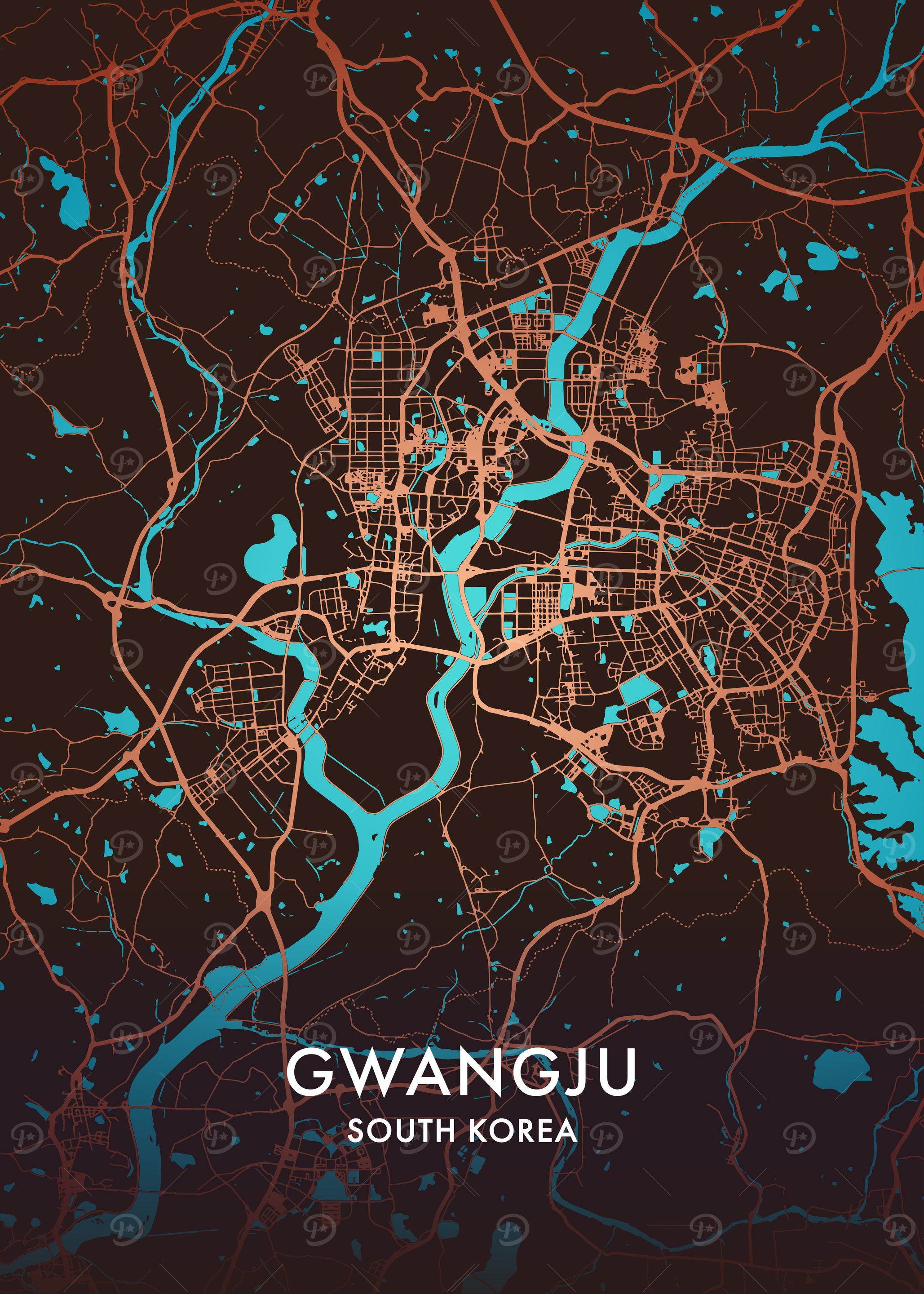 Gwangju City Map