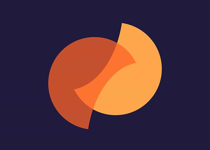 Abstract Orange Shapes