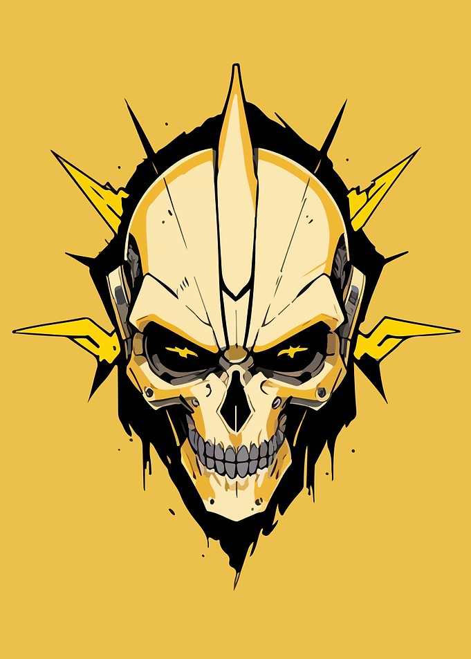 Cyberpunk Skull