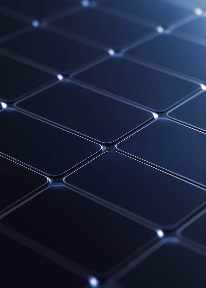 Abstract Dark Photovoltaic Grid