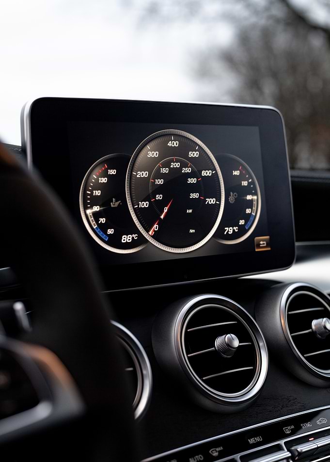Car Dashboard Display C63