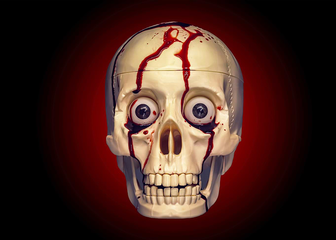 Bloody Skull Prop