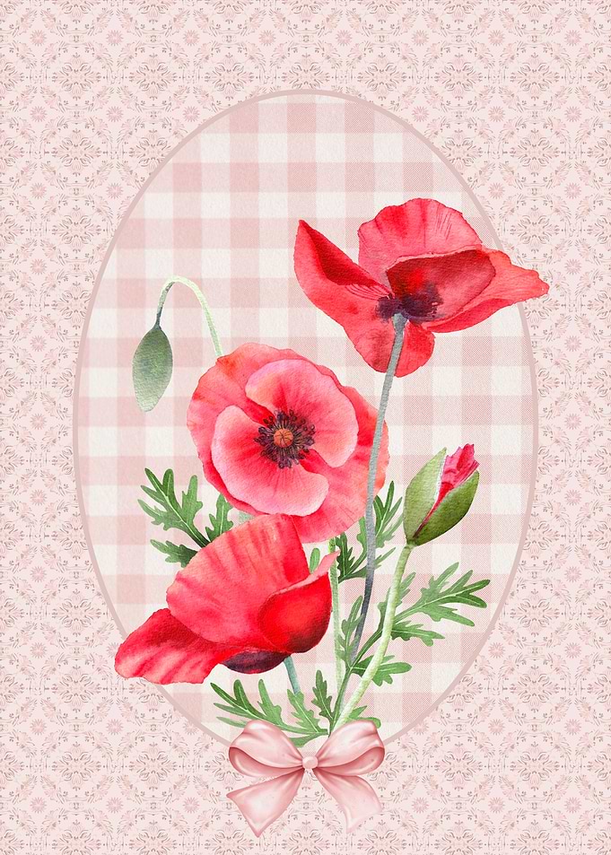 August Birth Flower Poppy