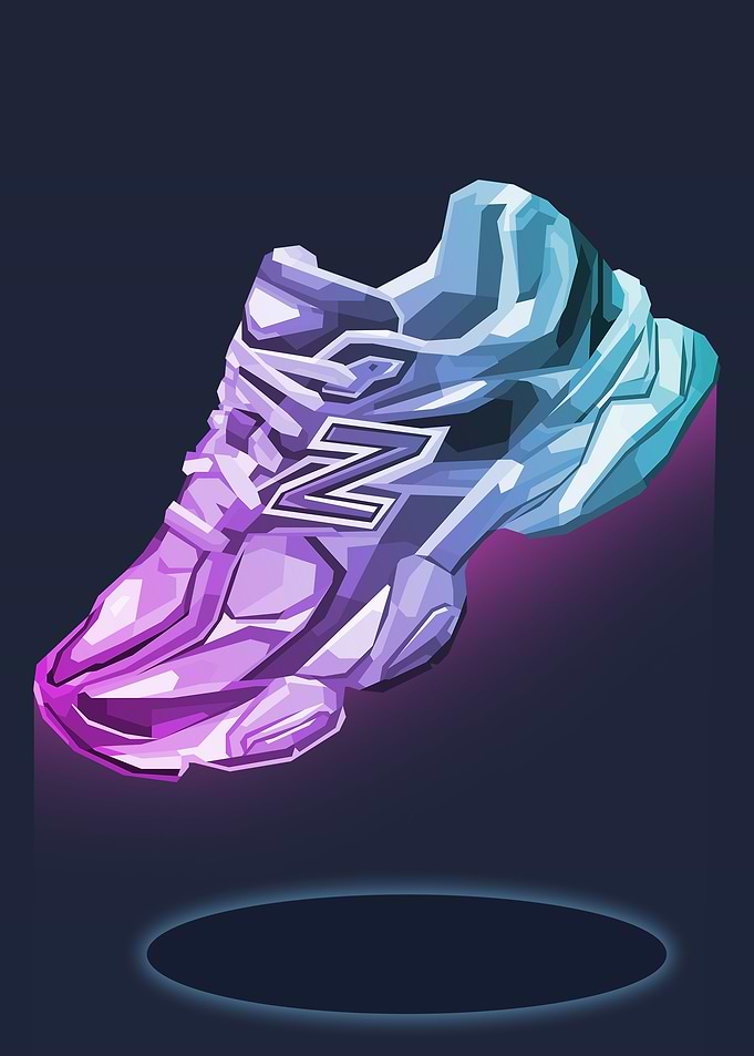 New Balance Sneaker Digital Art