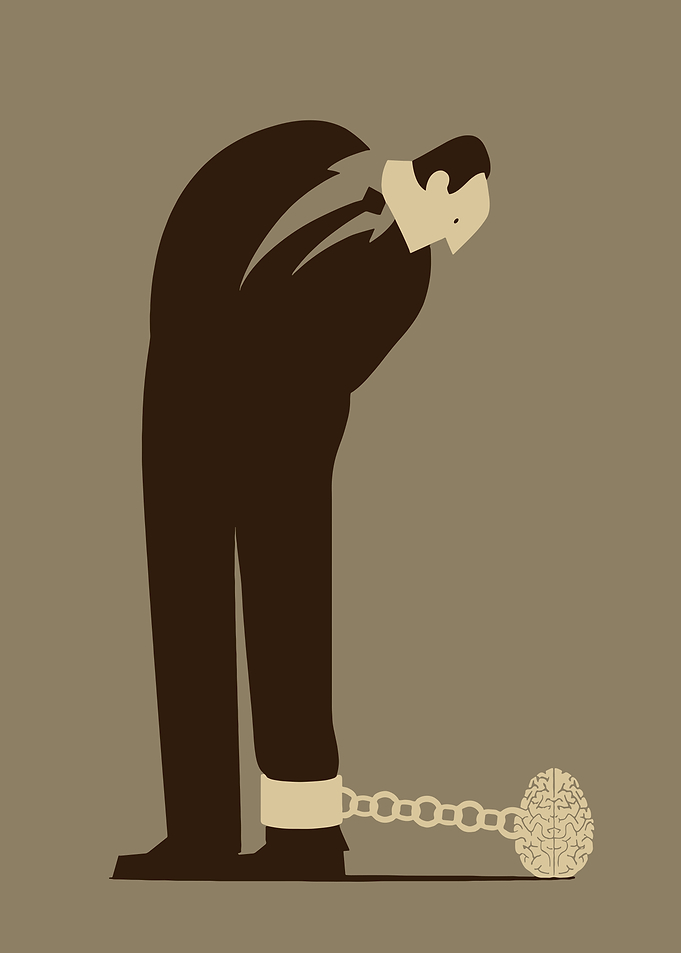 Man Chained to Brain
