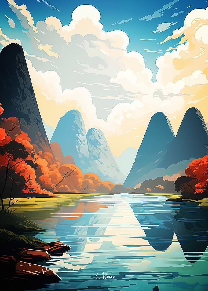 Li River Oil Painting