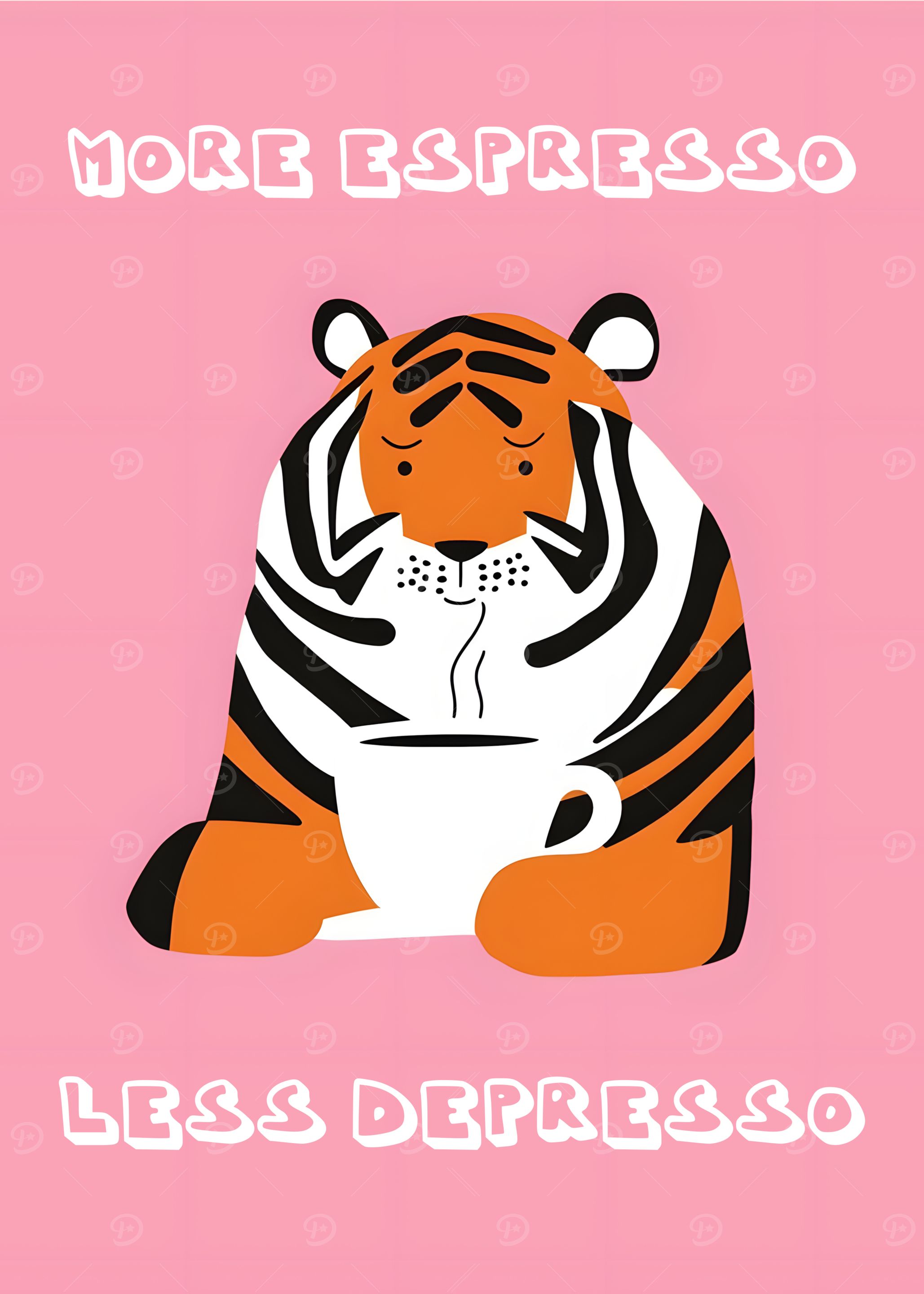 Tiger Coffee - More espresso Less depresso