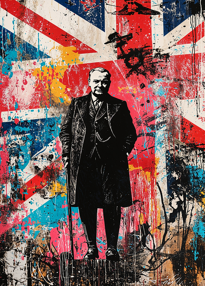 Winston Churchill Art Print